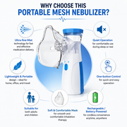 Portable Mesh Nebulizer – Fast & Silent Breathing Relief