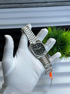 Elegant Silver Stainless Steel Men’s Watch  BRAND= FENTON &amp; LG 🌀&nbsp;